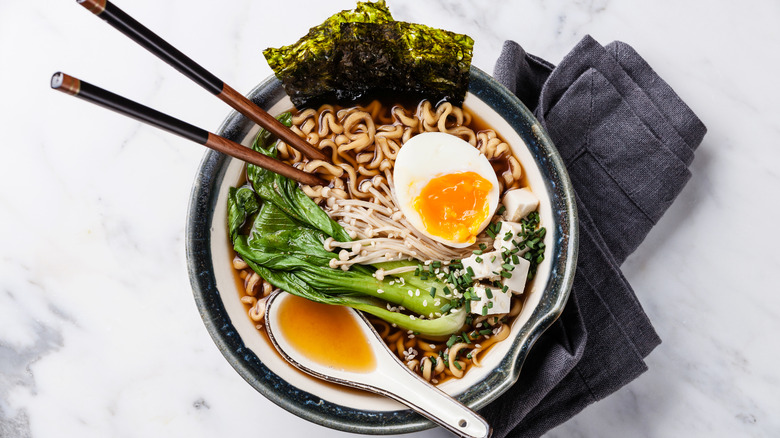 Ramen in a bowl 