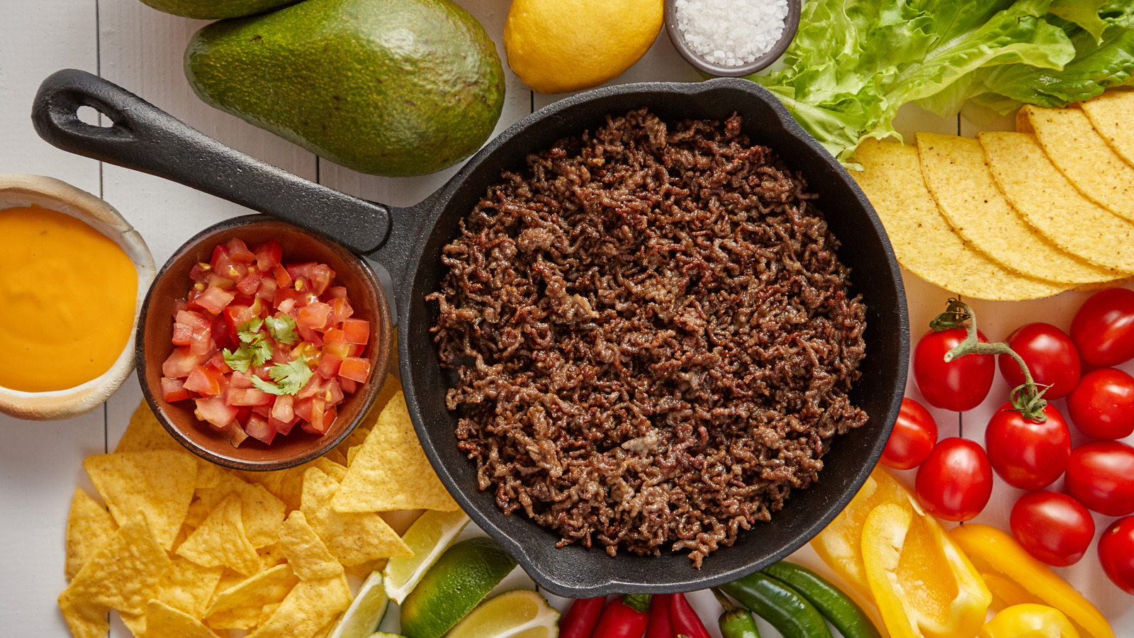 The Reason You Should Always Add Water To Taco Meat Cooked With A ...