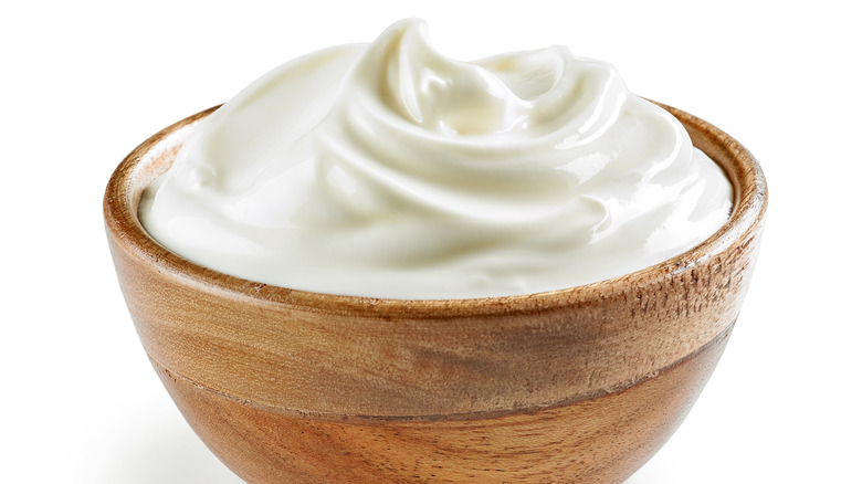 bowl of sour cream