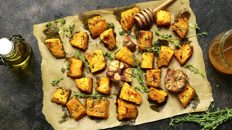 Roasted butternut squash