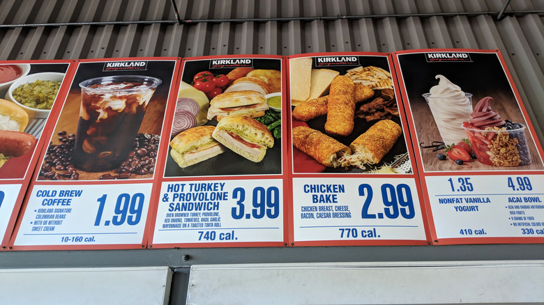 Costco food court menu