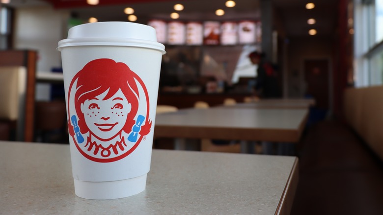 Wendy's cup in store