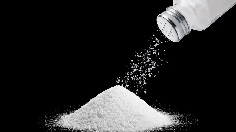 Pile of table salt