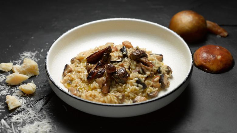 mushroom risotto