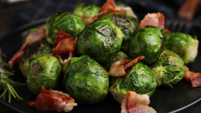 roasted brussels sprouts with bacon