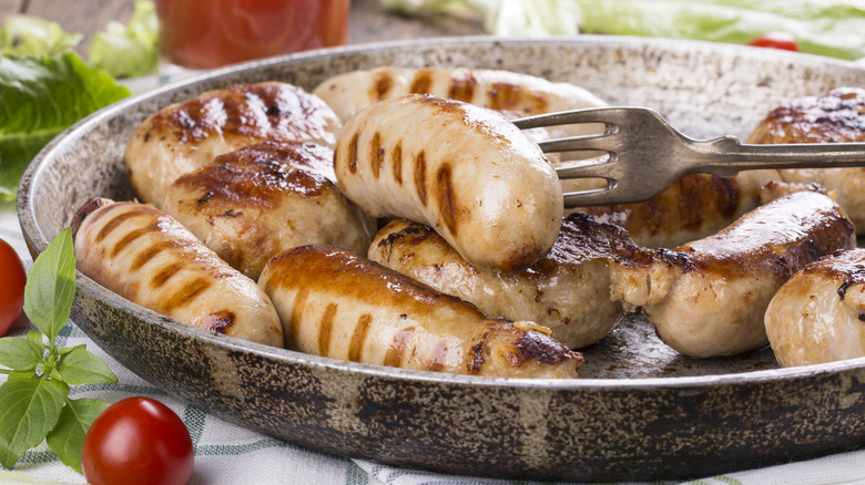 grilled chicken sausages