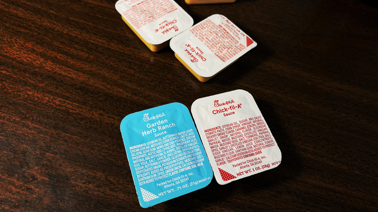 A selection of Chick-fil-A's sauces