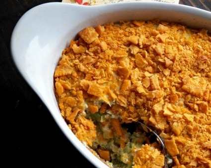 Broccoli Cheez-It Souffle