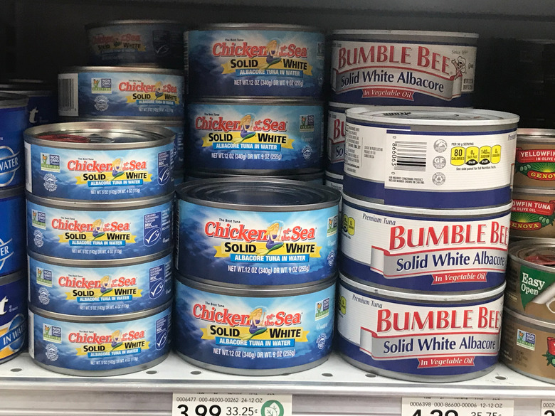 Canned salmon, sardines and tuna 