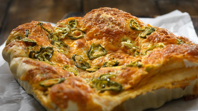 jalapeno and cheddar focaccia