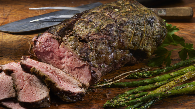 pot roast sliced on cutting board