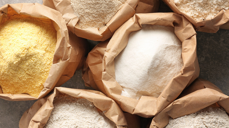 Different types of flour