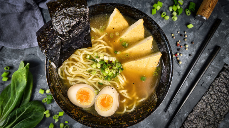 Ramen in a dish