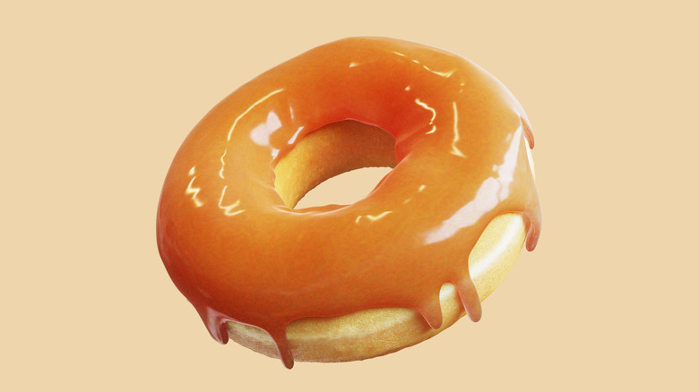 Caramel glazed doughnut 