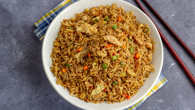 Fried rice in bowl