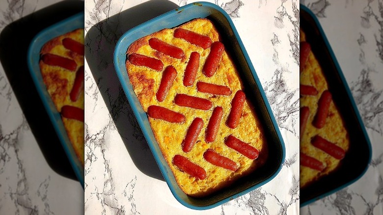 Corn dog casserole 