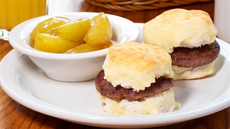 Cracker Barrel sausage biscuits 