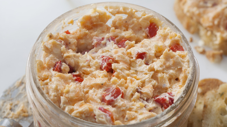 Jar of pimento cheese