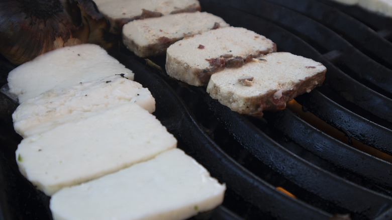 tofu on grill