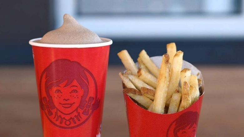 Wendy's Frosty and fries