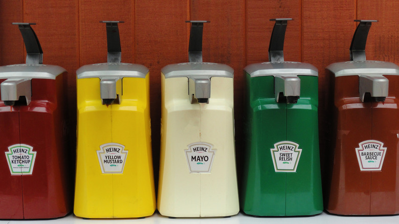 Heinz condiment containers