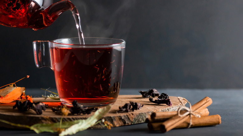 Tea with dried spices