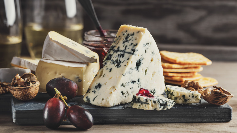 Cheese and fruit plate