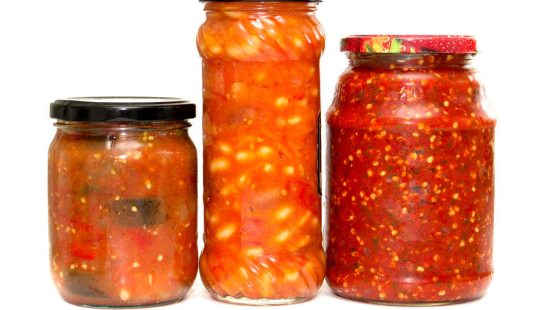 homemade tomato soup in jars