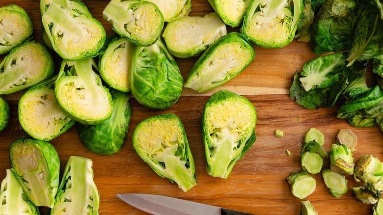 Chopped Brussels sprouts 