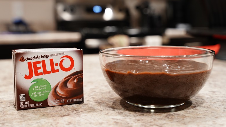 Jell-O pudding with instand pack