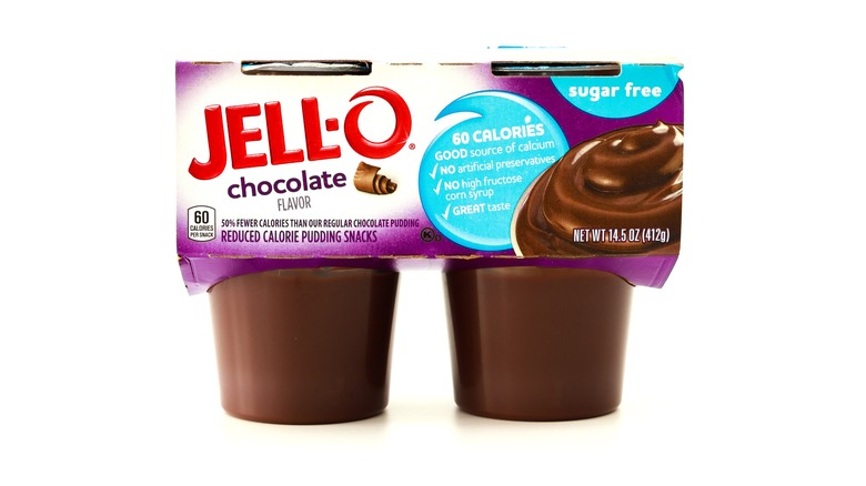 sugar-free chocolate Jell-o pudding cups