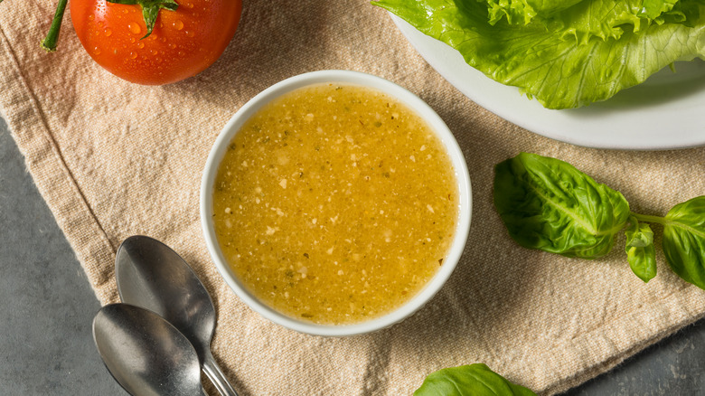 italian dressing in a bowl