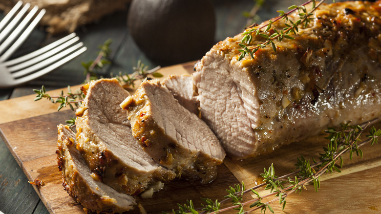 roasted pork tenderloin with herbs