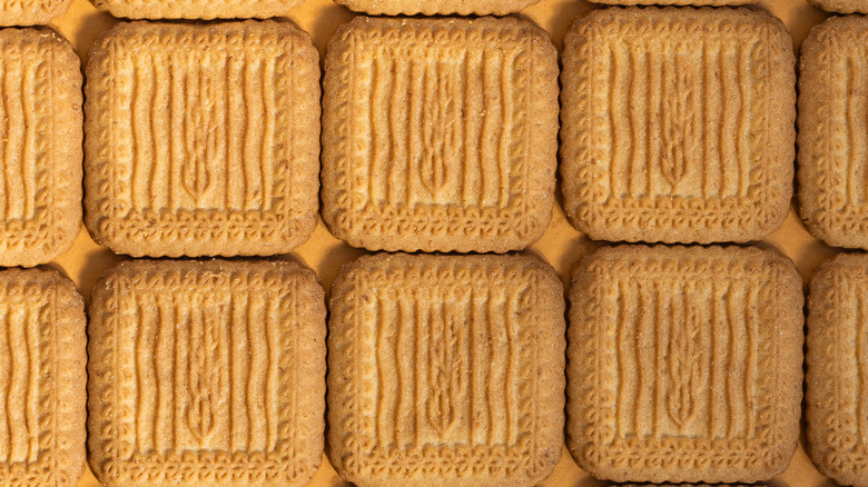 close up of shortbread cookies