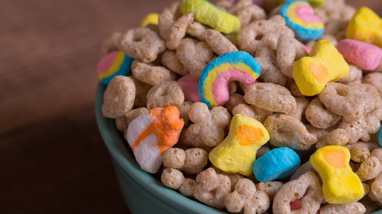 Cereal with colorful marshmallows