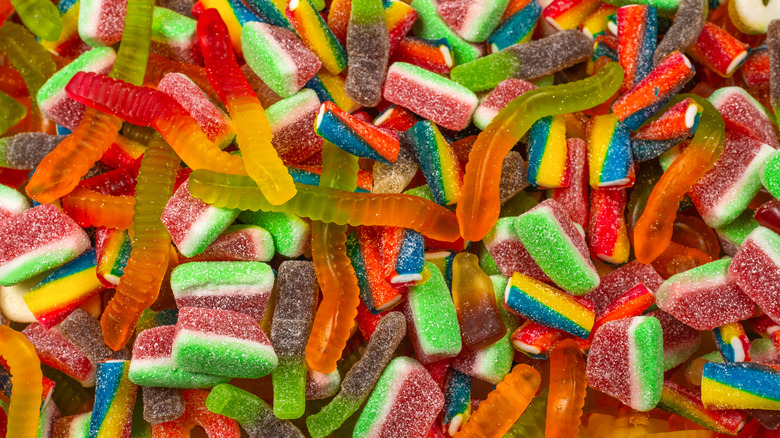 Close-up of gummy candies