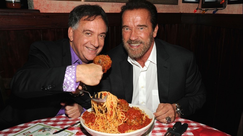 Arnold Schwarzenegger at Buca di Beppo