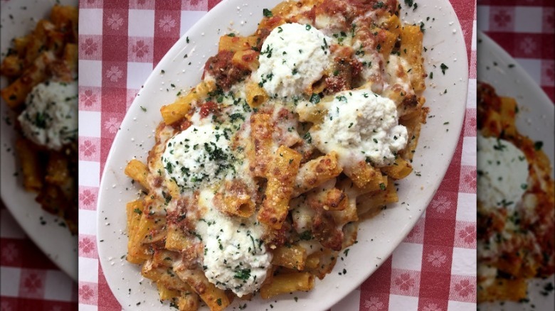 Pasta dish at Buca di Beppo