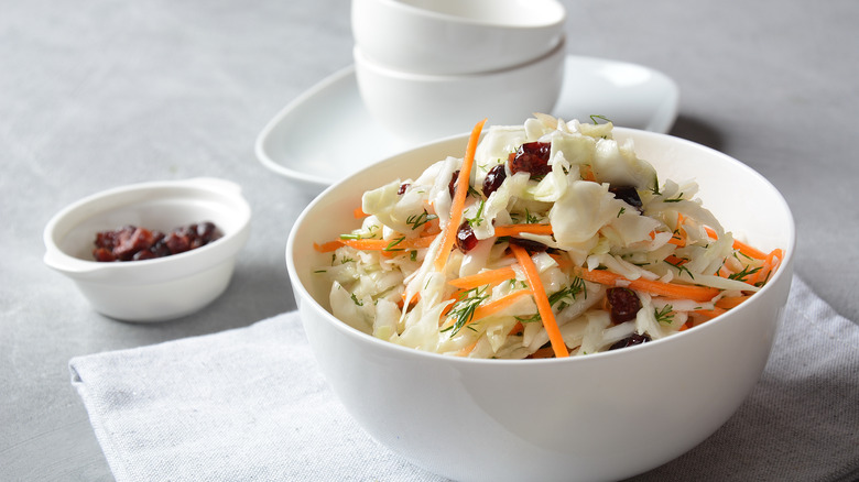 Coleslaw with cranberries