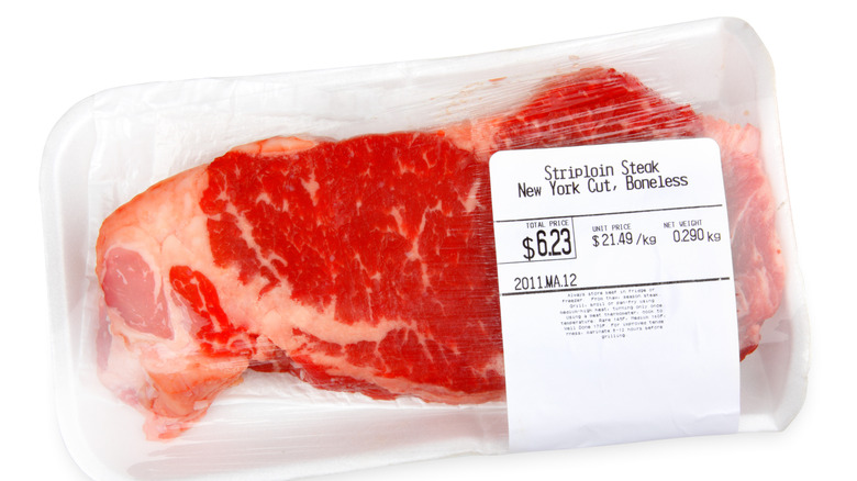 Steak in a package