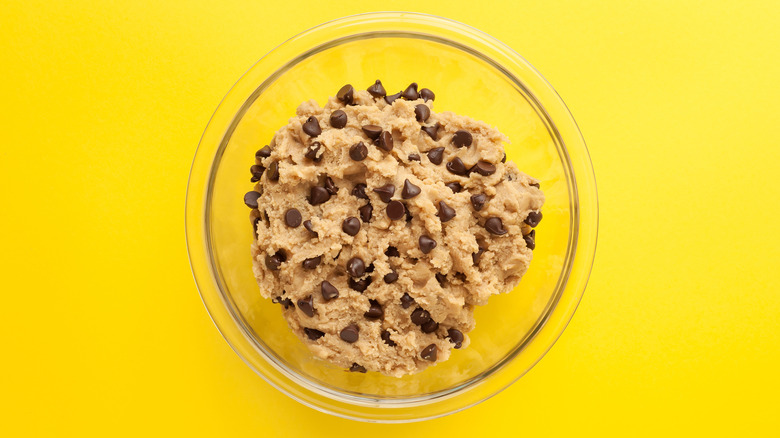 Bowl of cookie dough