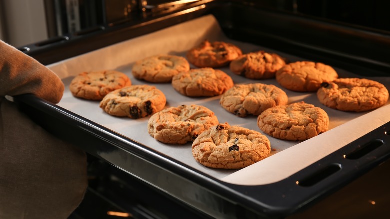 Cookies on a tray