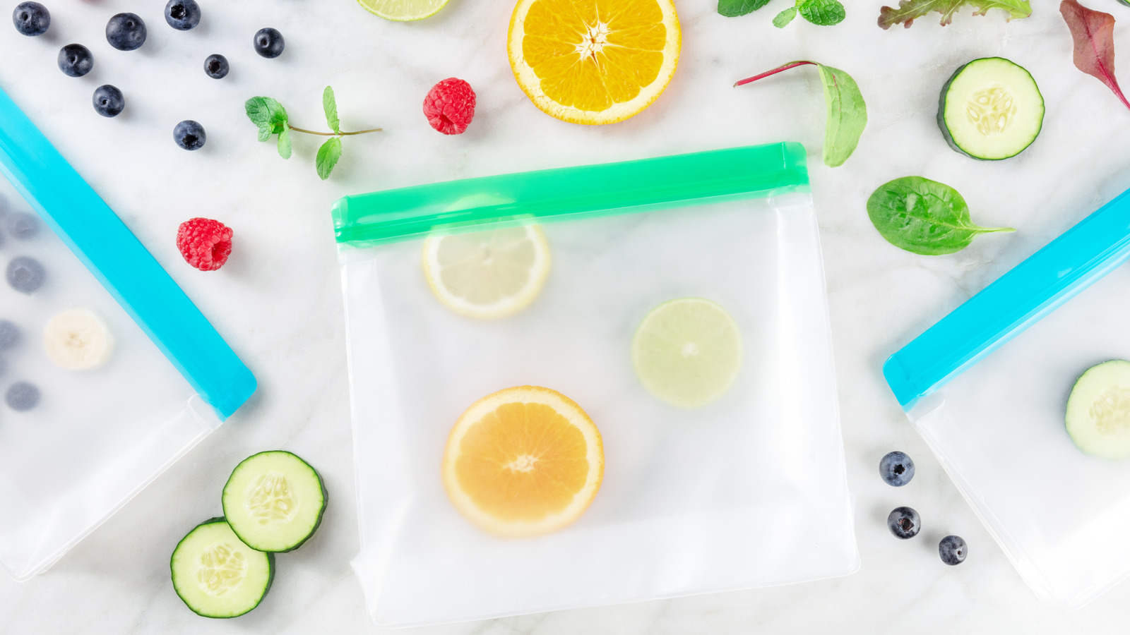 Reusable Food Wrap Hack using Freezer Bags