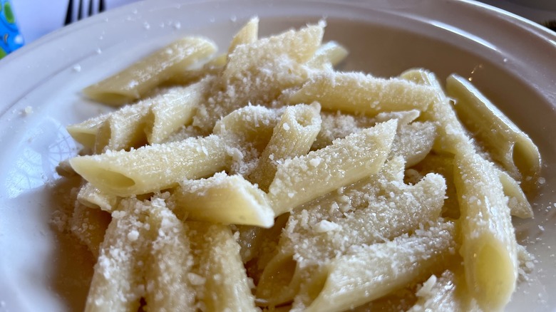 Bowl of penne pasta