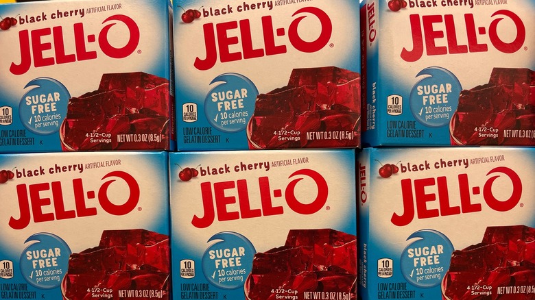 Boxes of Jell-O