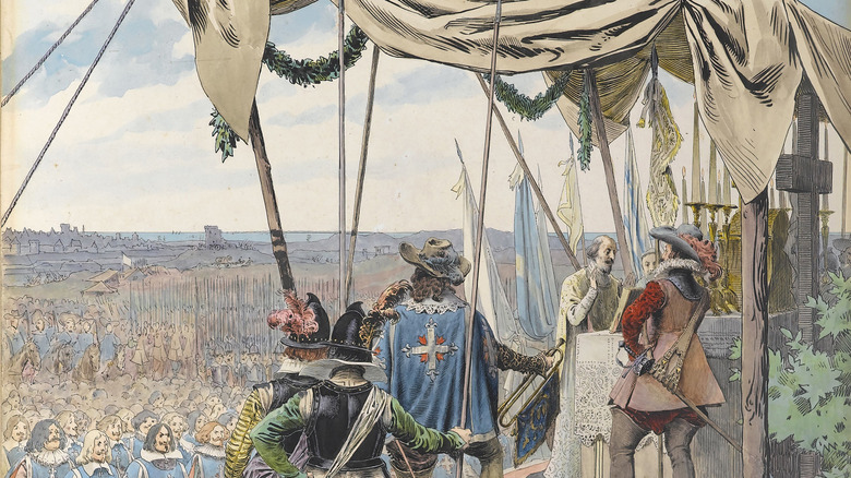 Painting of Richelieu before battle