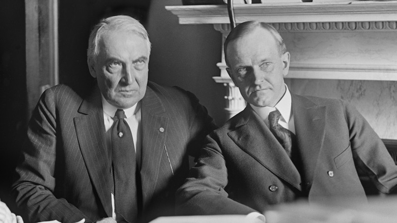 Warren Harding and Calvin Coolidge