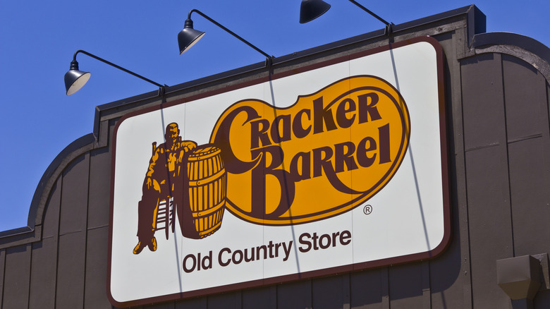 Cracker Barrel store sign