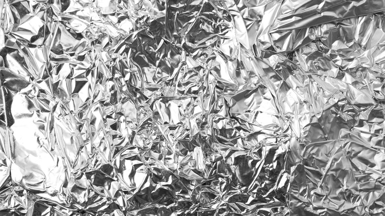 aluminum foil background