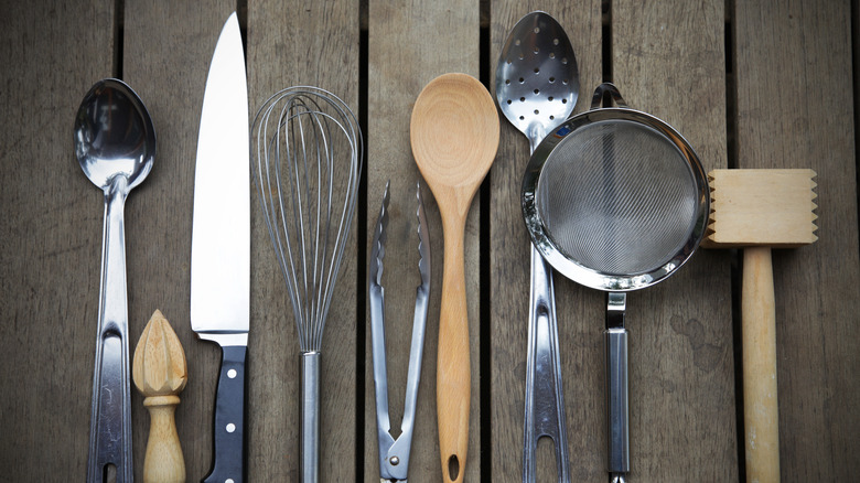 Various kitchen utensils